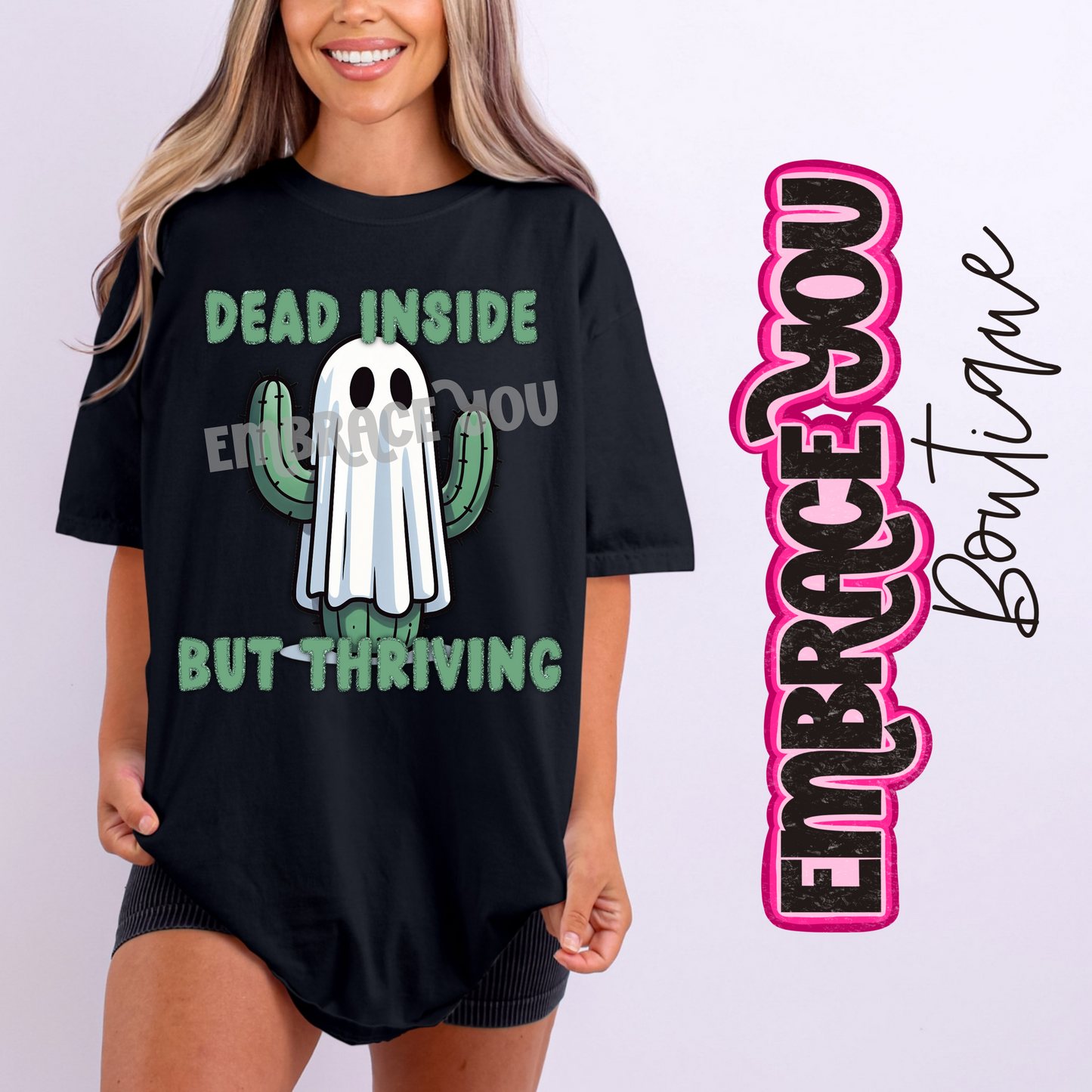 Cactus Ghosty Comfort Colors Graphic Tee