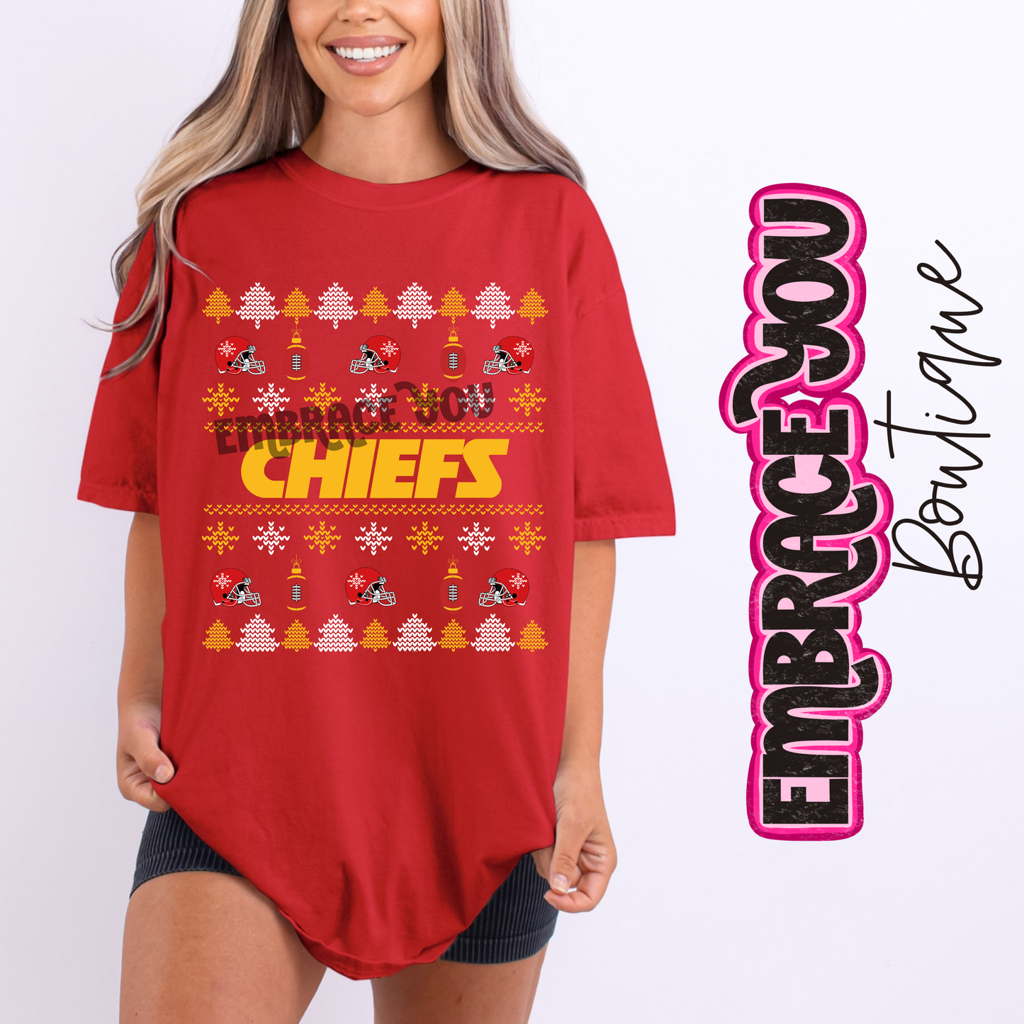 Kansas City Chiefs Ugly Sweater Graphic