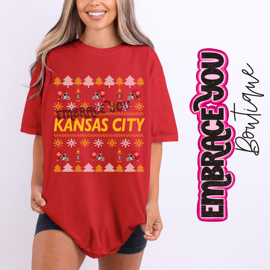 Kansas City Ugly Sweater Graphic