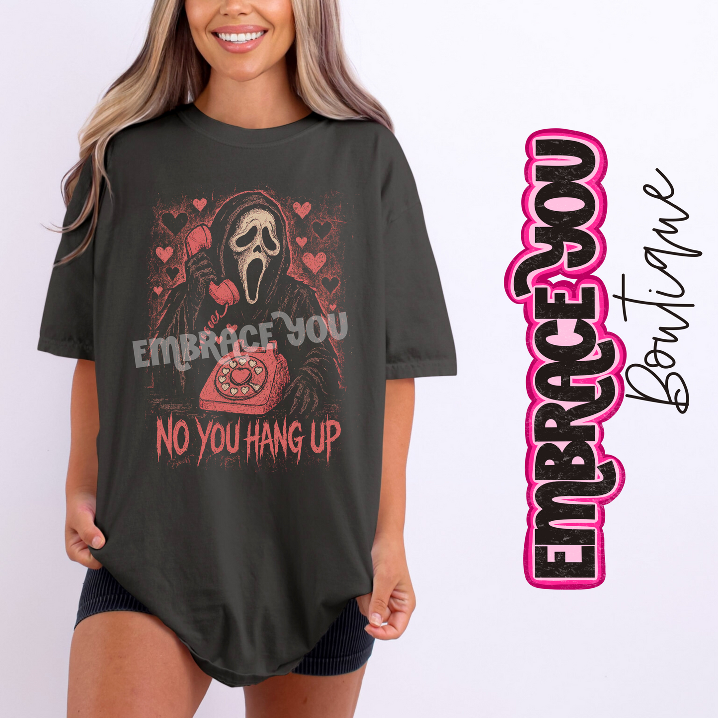 No You Hang Up Ghostface Graphic Tee