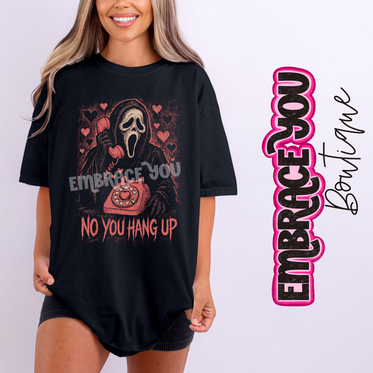 No You Hang Up Ghostface Graphic Tee