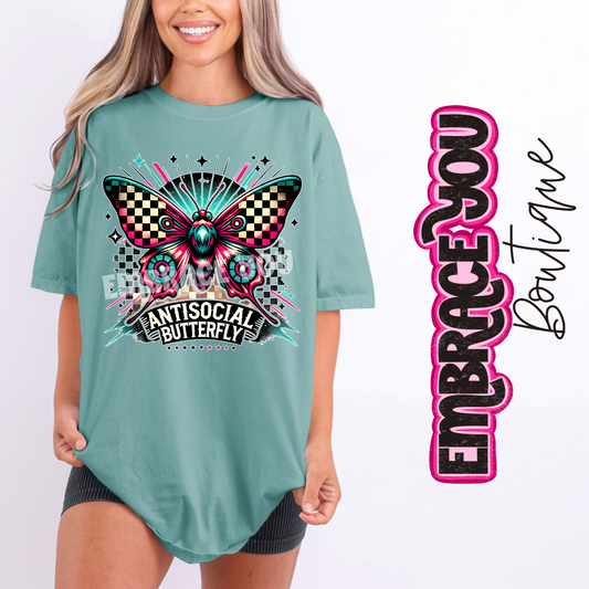 Antisocial Butterfly Graphic Tee