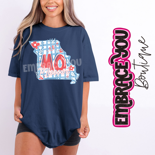 Floral Missouri Graphic Tee