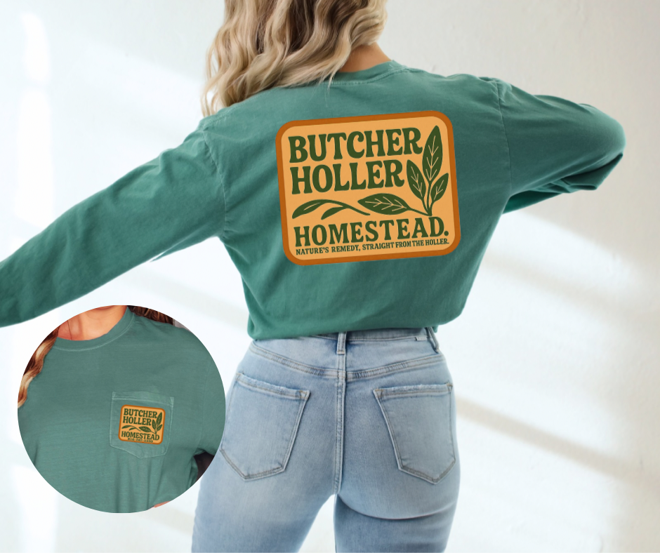 Butcher Holler Long Sleeve Comfort Colors Graphic Tee