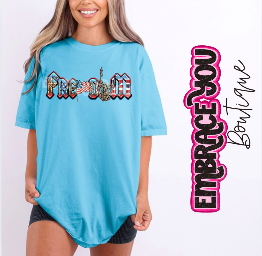 Edgy Freedom Graphic Tee