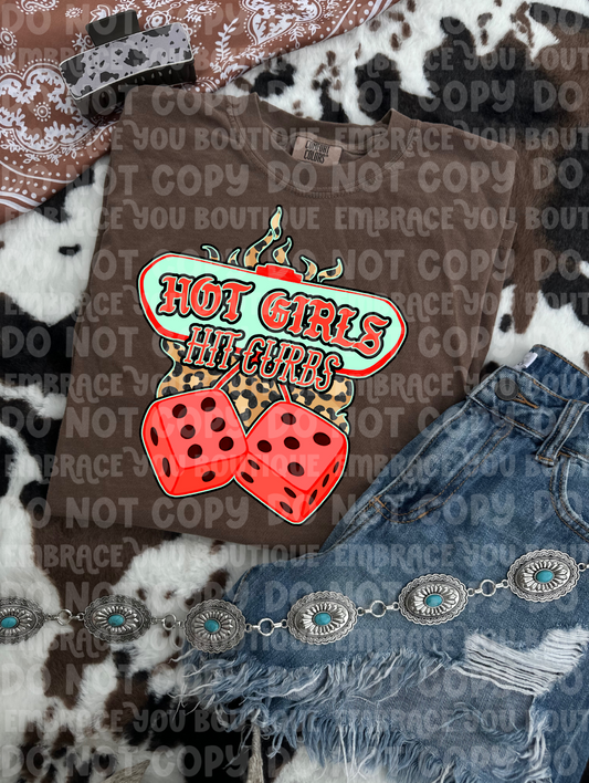 Hot Girls Hit Curbs Graphic Tee