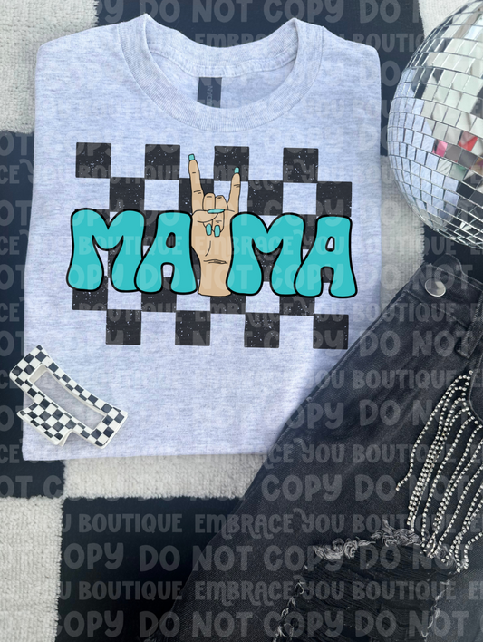 Checkered Mama Graphic Tee