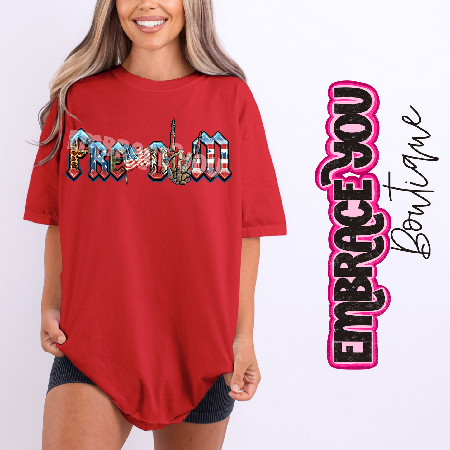 Edgy Freedom Graphic Tee