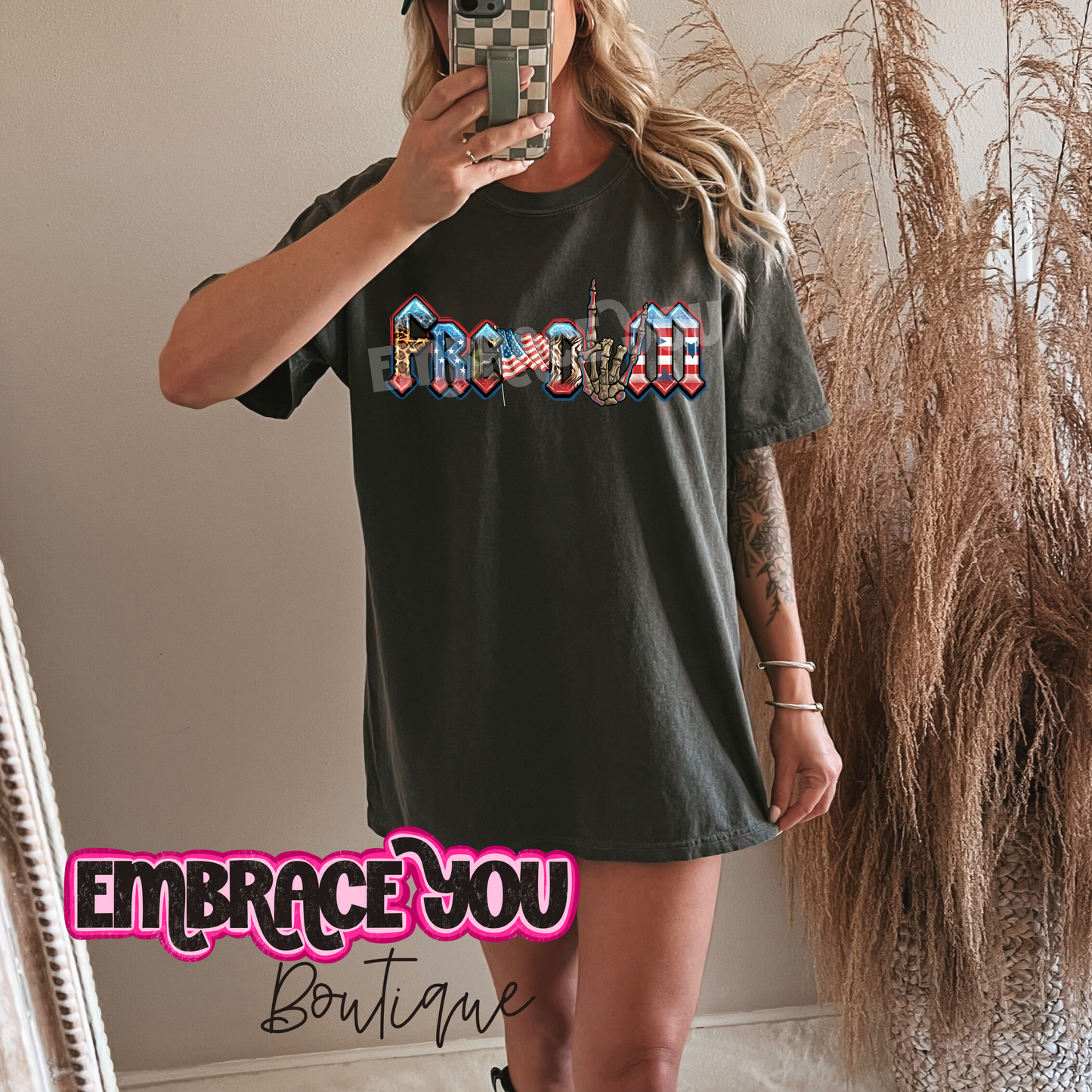 Edgy Freedom Graphic Tee