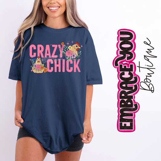 Crazy Chick Graphic Tee