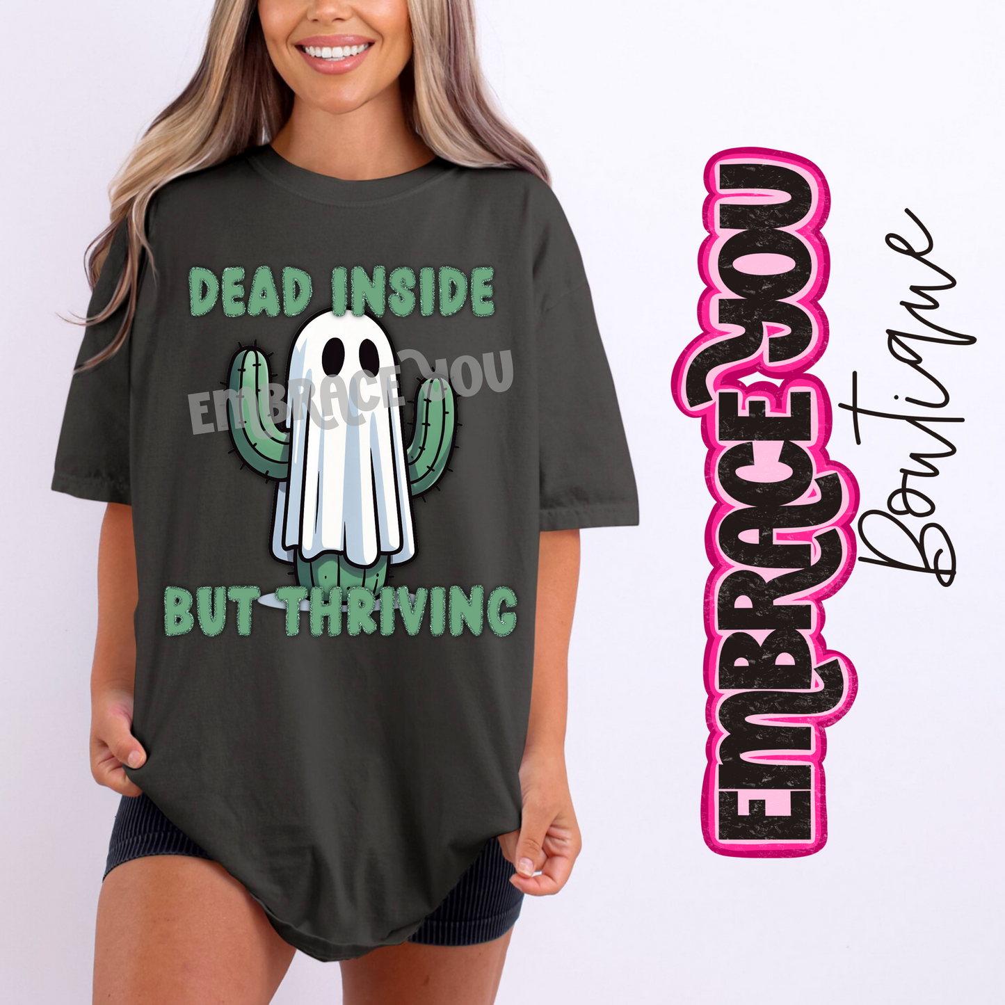 Cactus Ghosty Comfort Colors Graphic Tee