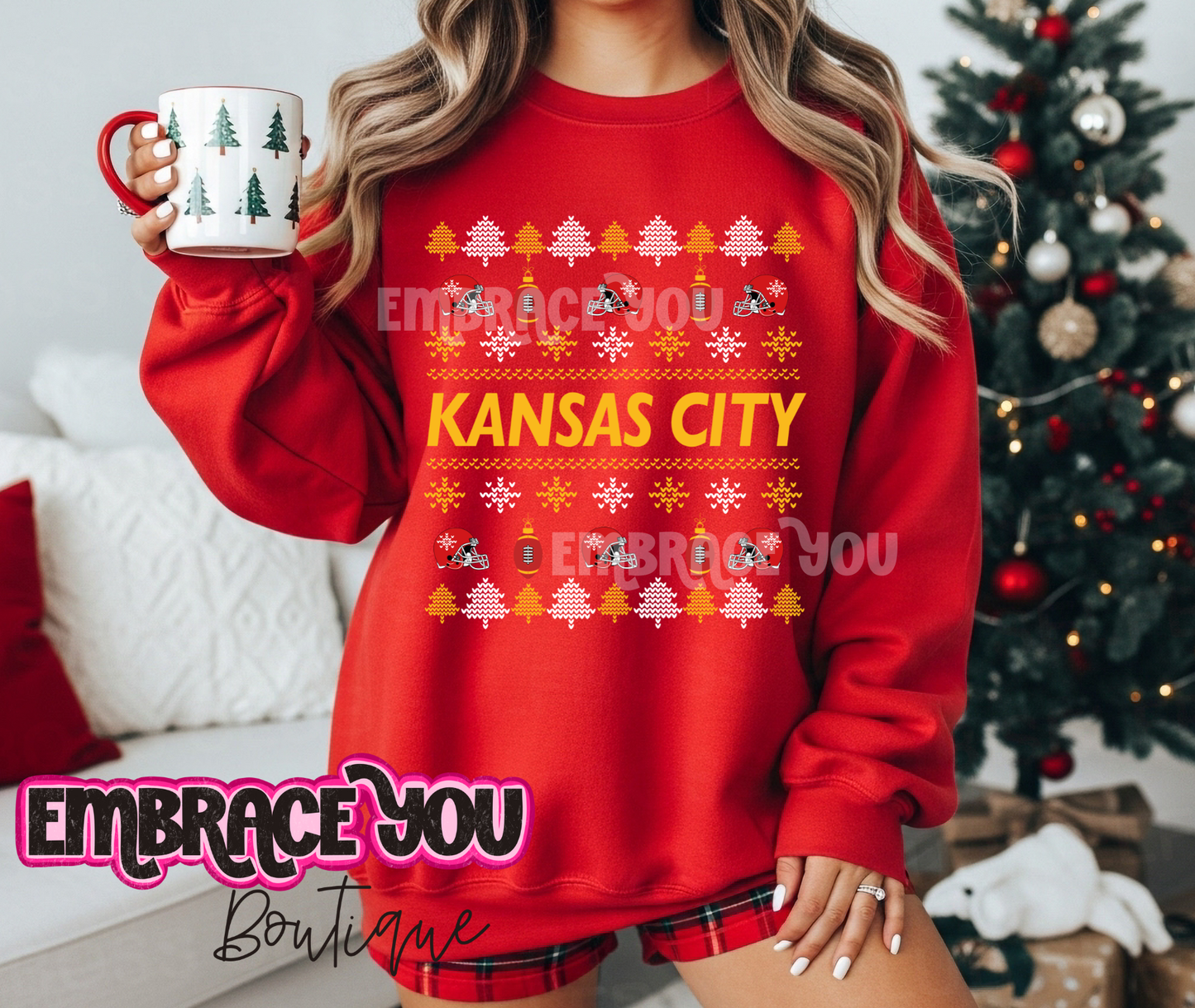Kansas City Ugly Sweater Graphic
