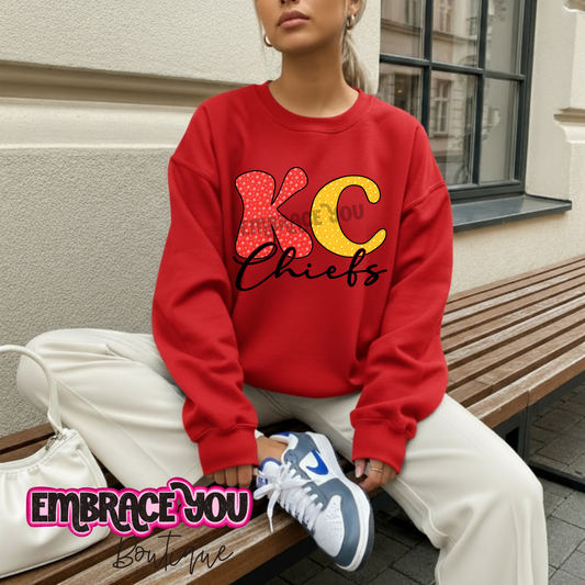 KC Chiefs Bling Gildan Sweatshirt