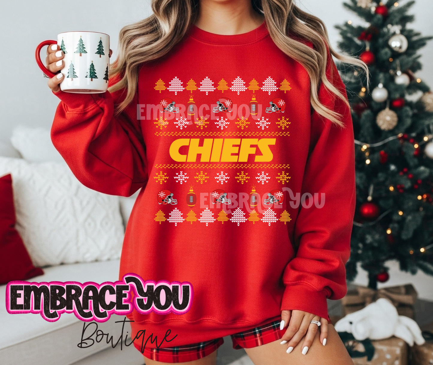 Kansas City Chiefs Ugly Sweater Graphic