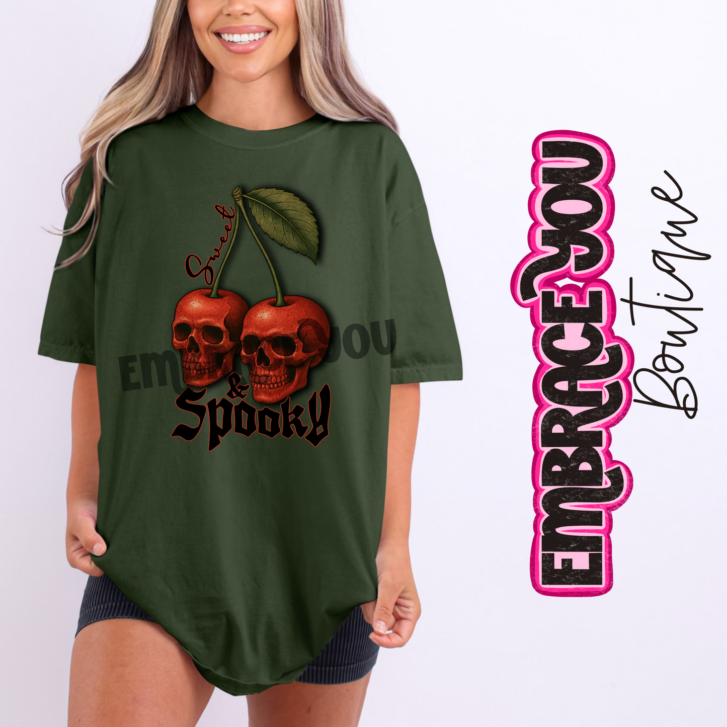 Cherry Skull Graphic Tee