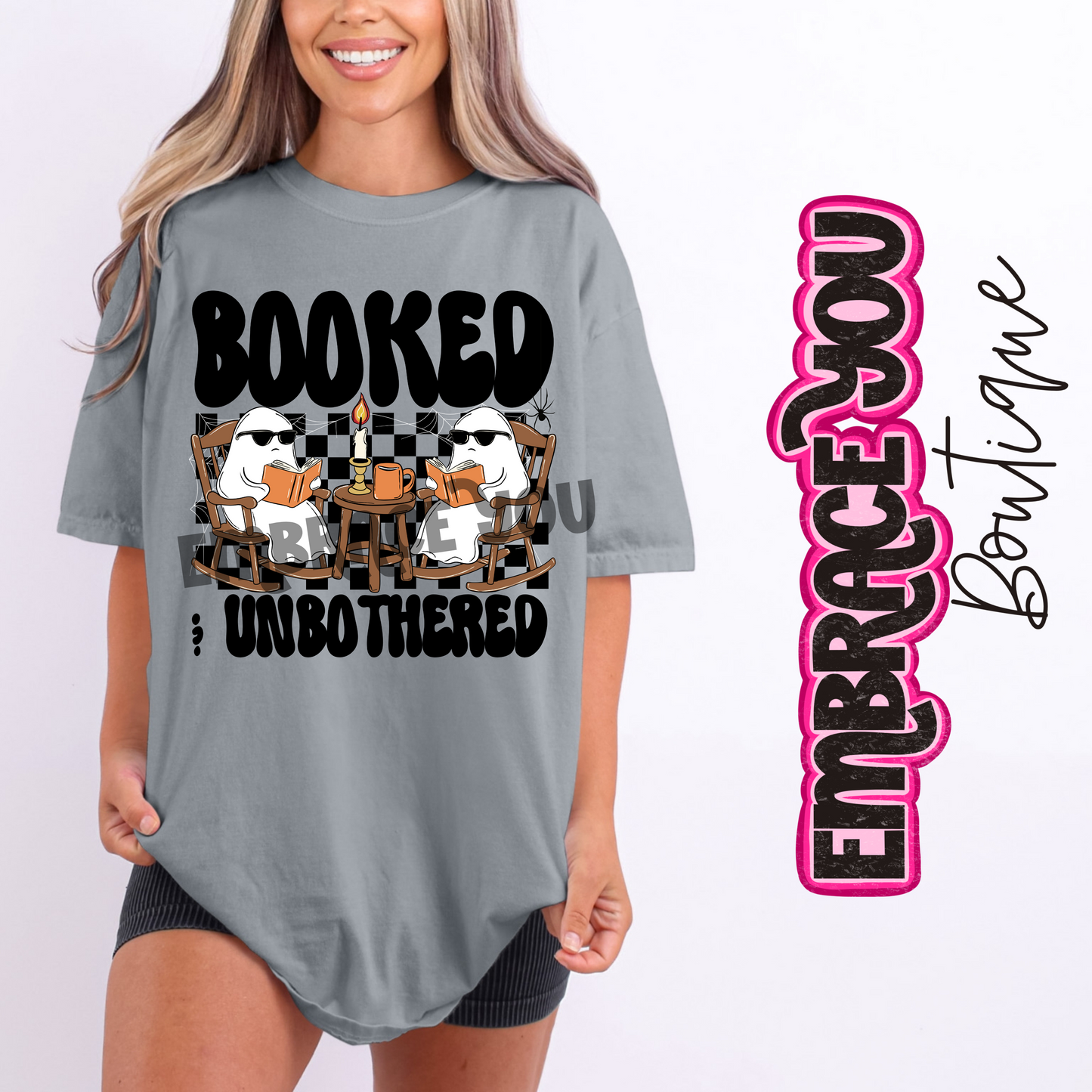 Booked & Unbothered Comfort Colors Graphic Tee