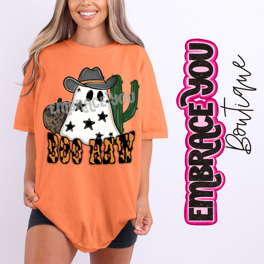 Western Ghosty Comfort Colors Graphic Tee