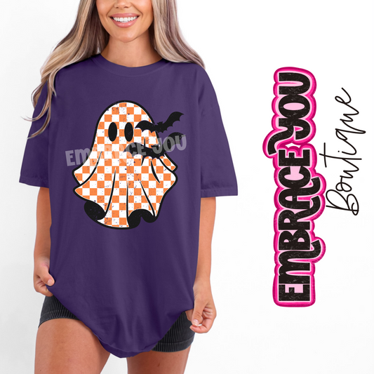 Checkered Ghosty Graphic Tee