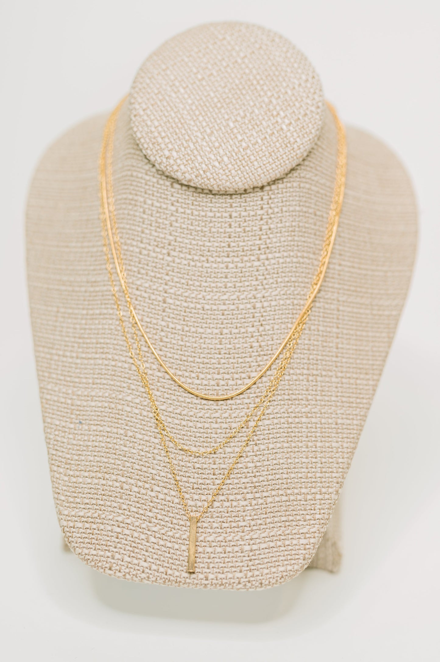 The Signature Set Layered Necklace Set in Gold