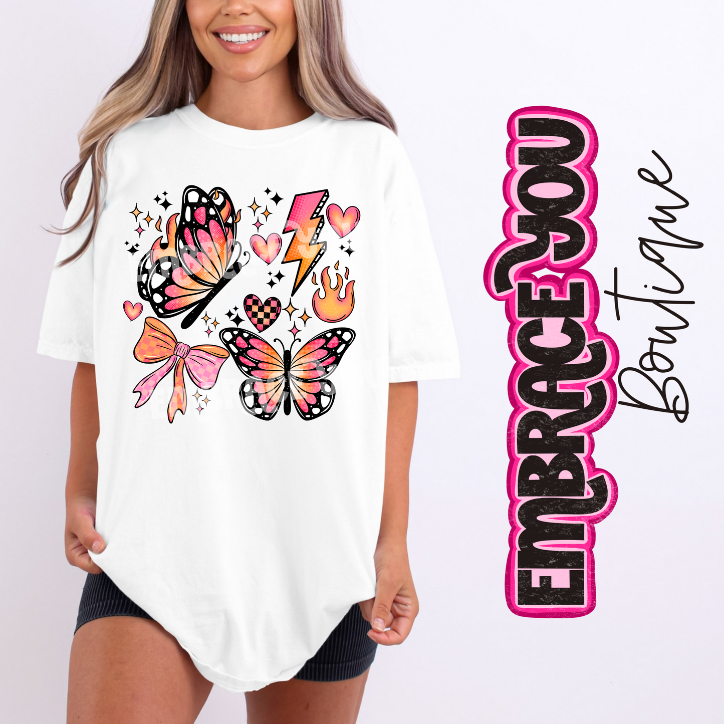 Cutesy Butterfly Graphic Tee