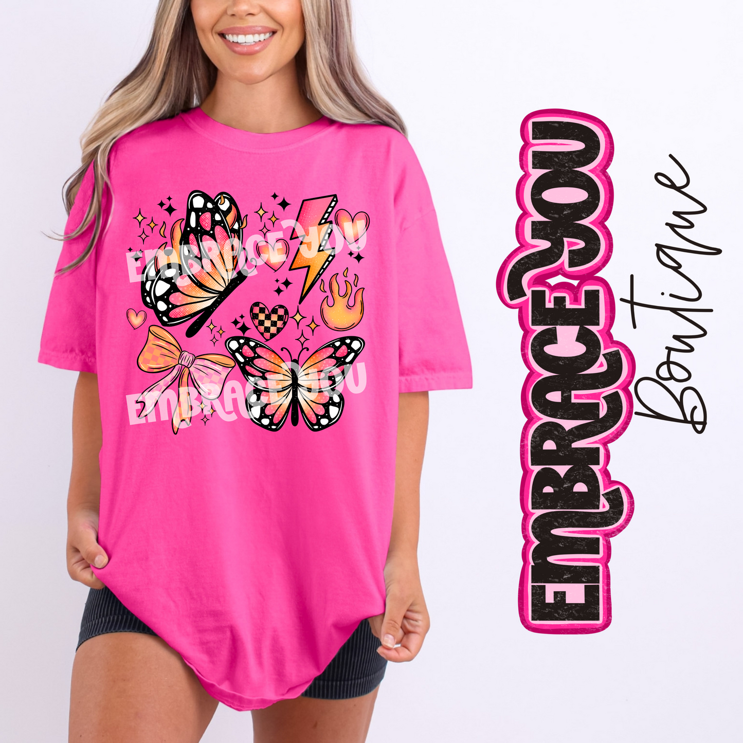 Cutesy Butterfly Graphic Tee