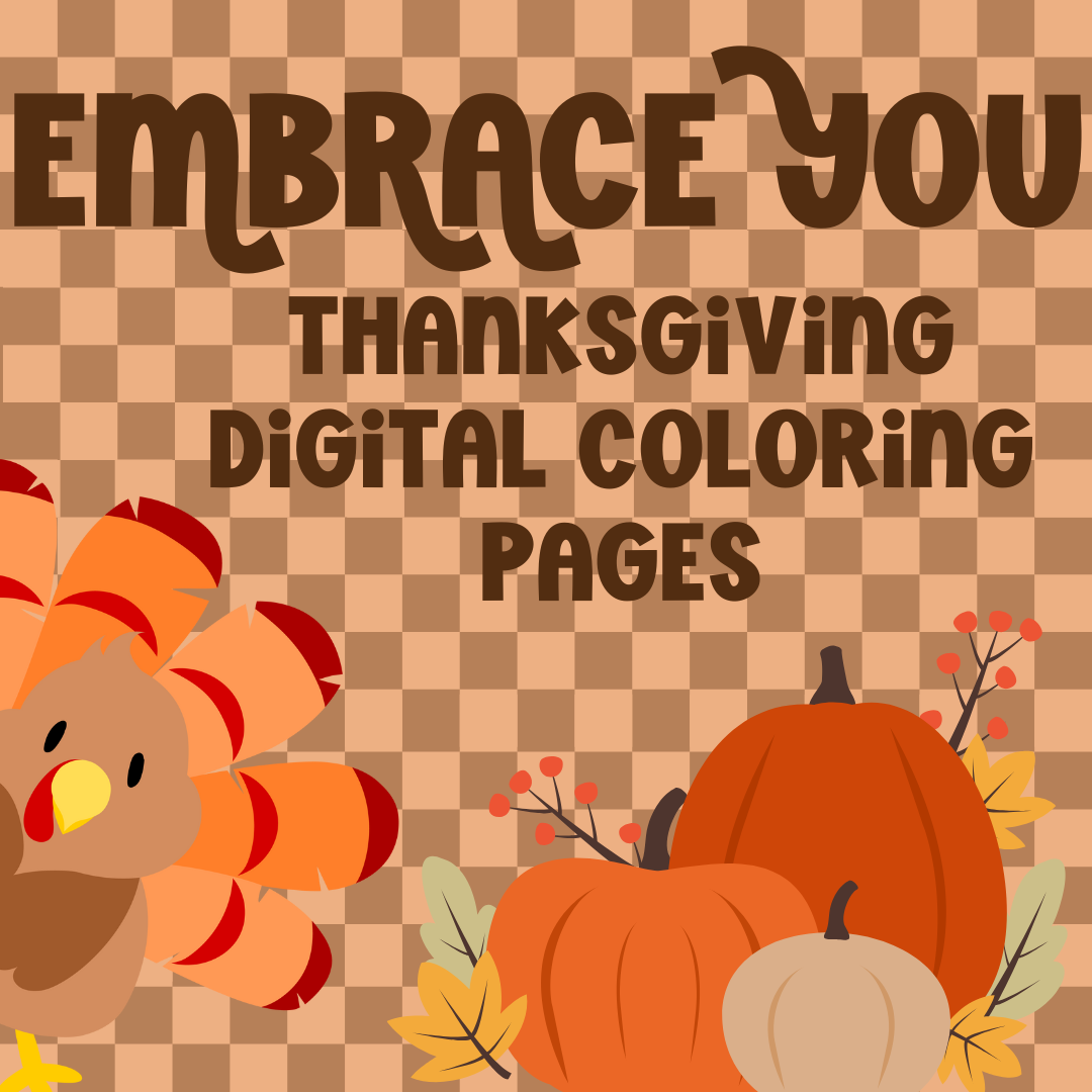 Thanksgiving Coloring Pages DIGITAL DOWNLOAD