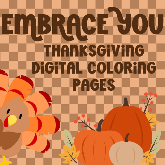 Thanksgiving Coloring Pages DIGITAL DOWNLOAD