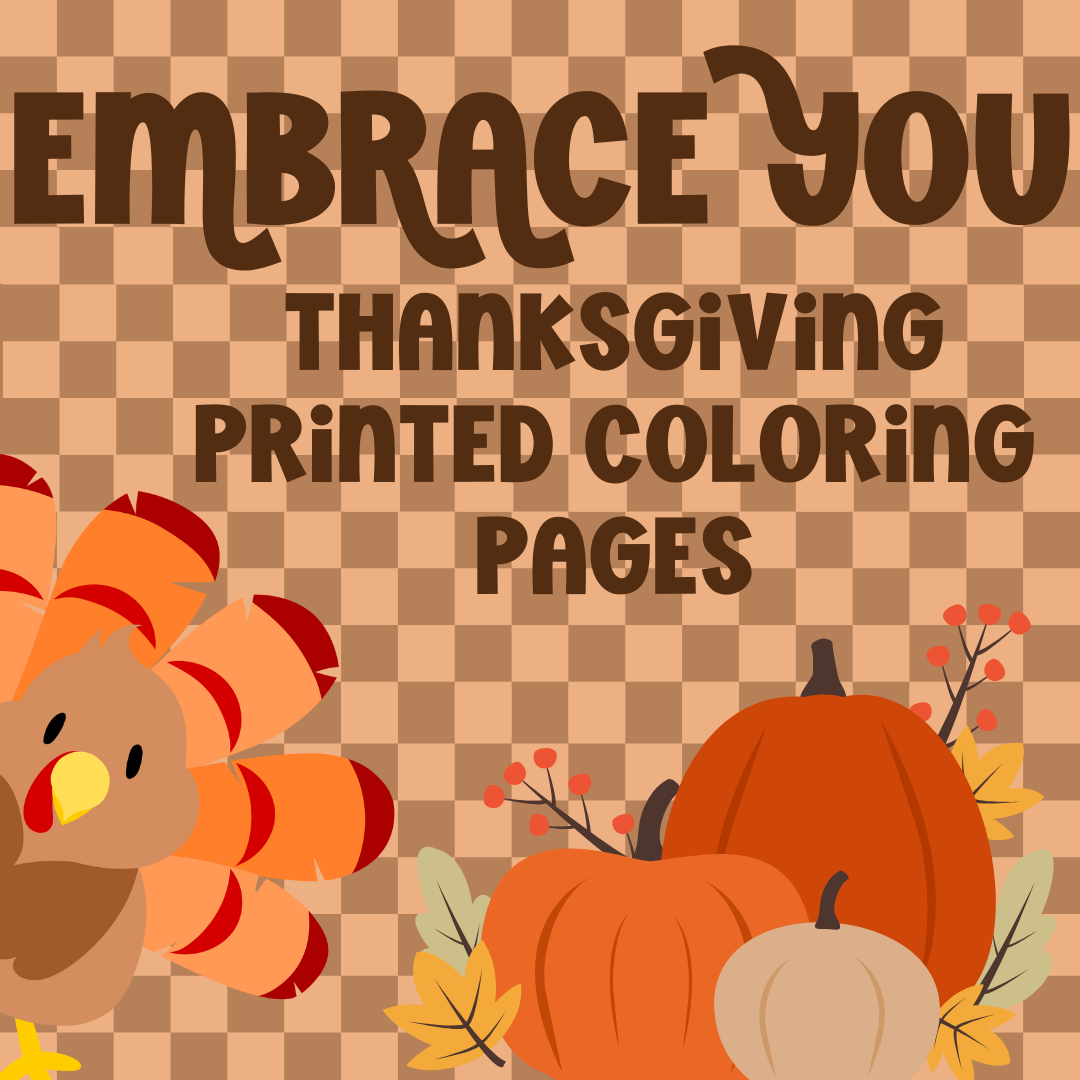 PRINTED Thanksgiving Coloring Pages
