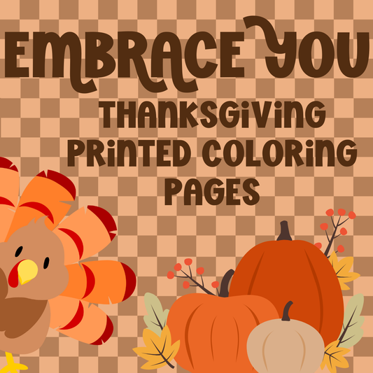 PRINTED Thanksgiving Coloring Pages