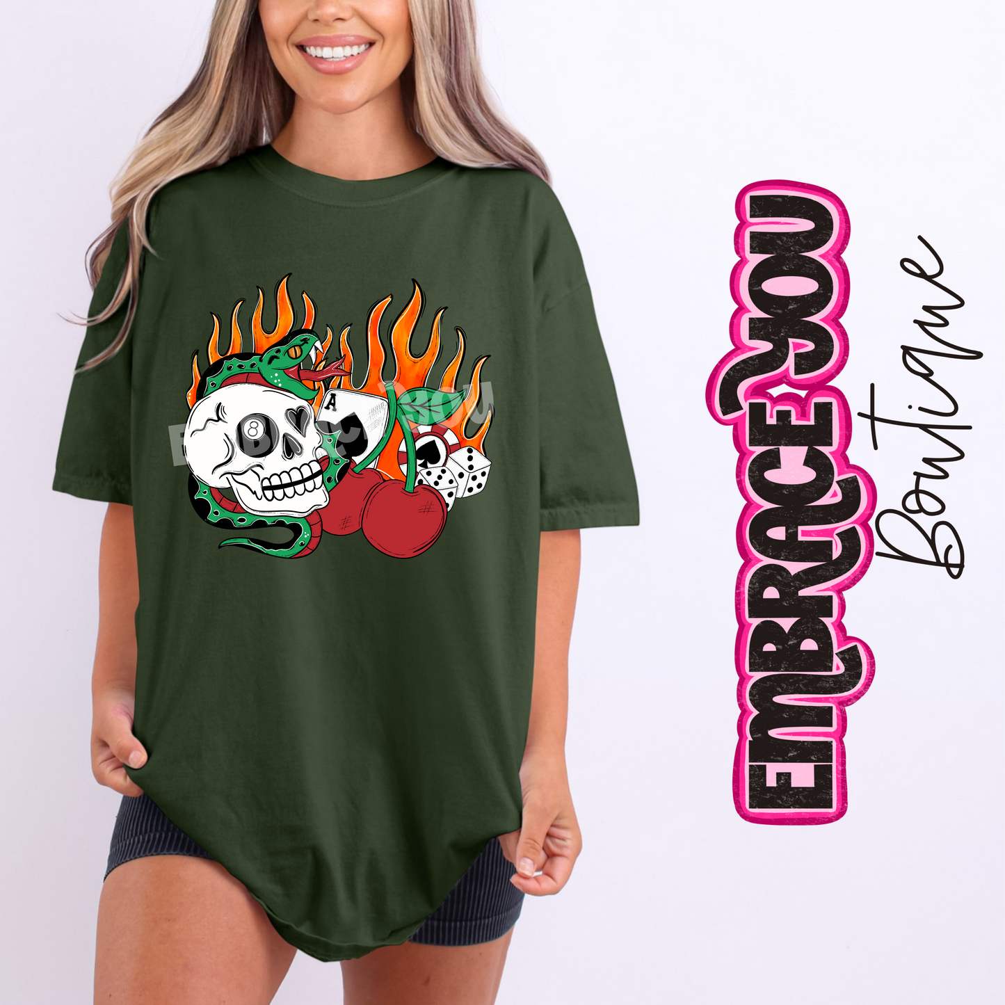 Western Alt skull Graphic Tee